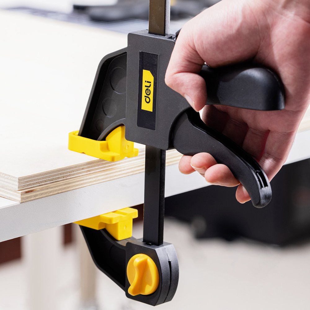 DELI σφιγκτήρας σκανδάλης DL110124 με μέγιστο άνοιγμα 600mm, μαύρος - Image 2