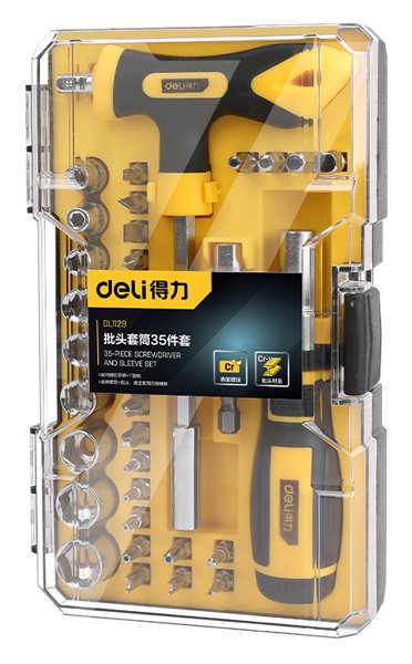 DELI σετ κατσαβίδια ακριβείας DL1129, 35τμχ