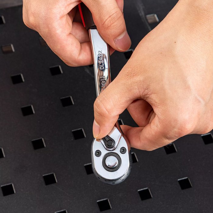 DELI καστάνια DL2422, 3/8", 72 δόντια, Cr-V, 200mm - Image 2