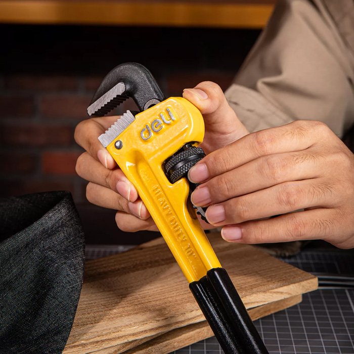 DELI κάβουρας υδραυλικού DL2510, 10"/250mm, 0-33mm, κίτρινο - Image 4