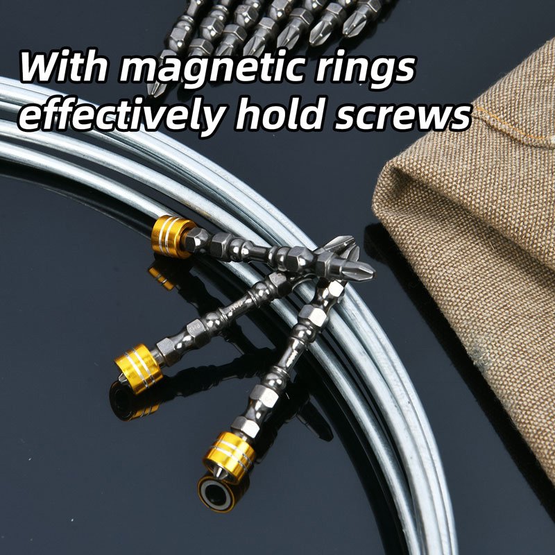 DELI σετ μύτες κατσαβιδιού DL255065 για δραπανοκατσάβιδο, διπλή κεφαλή, PH2x65mm, με μαγνητικό ring, 10τμχ - Image 2