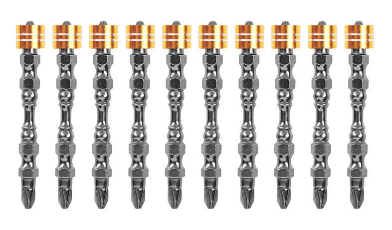 DELI σετ μύτες κατσαβιδιού DL255065 για δραπανοκατσάβιδο, διπλή κεφαλή, PH2x65mm, με μαγνητικό ring, 10τμχ