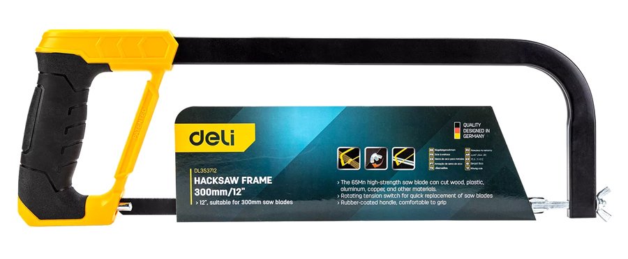 DELI πριόνι σιδήρου DL353712 με εργονομική λαβή, 300mm - Image 2