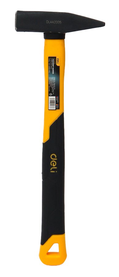 DELI σφυρί DL442005 με αντιολισθητική Fiberglass λαβή, 500gr, 335mm