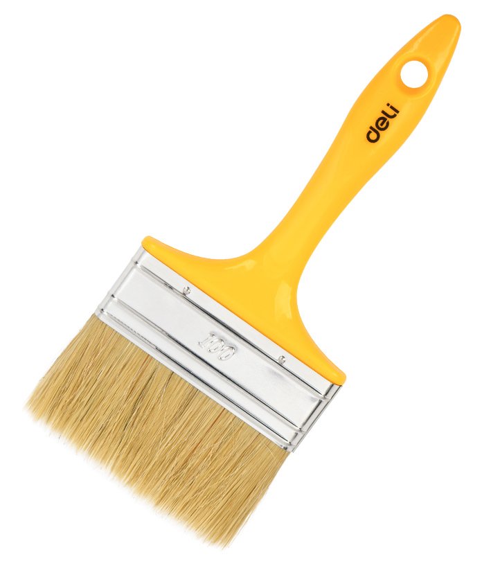 DELI πινέλο βαφής DL509139 με φυσικές τρίχες, πλαστική λαβή, 100mm