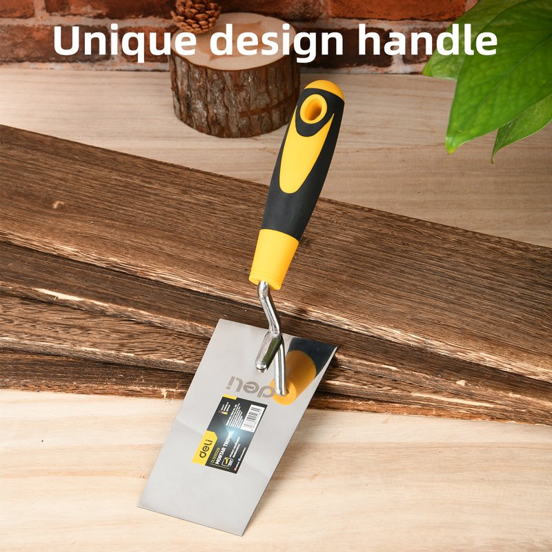 DELI μυστρί DL509328 με αντιολισθητική λαβή, ανοξείδωτο ατσάλι, 140mm - Image 2