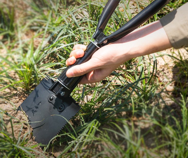 DELI φτυάρι χειρός DL554001 με θήκη, foldable, 47cm - Image 2