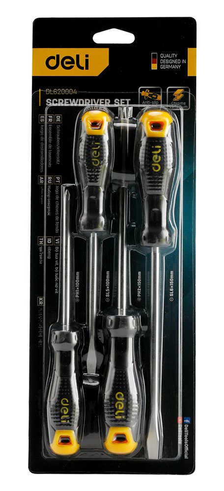 DELI σετ κατσαβιδιών DL620004, μαγνητικά, 4τμχ - Image 3