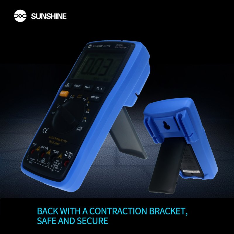 SUNSHINE ψηφιακό πολύμετρο DT-17N, AC 700V/DC 1000V, AC/DC 10A - Image 3