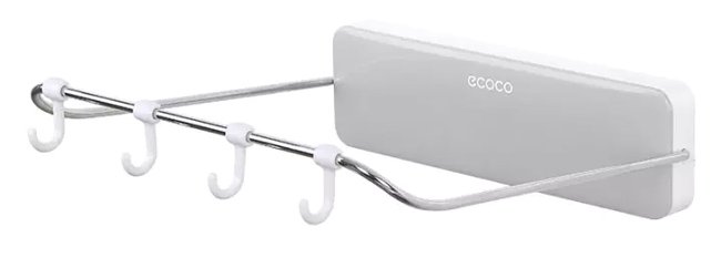 ECOCO βάση τοίχου για κουζίνα-μπάνιο E1717, 24x24x7cm, γκρι