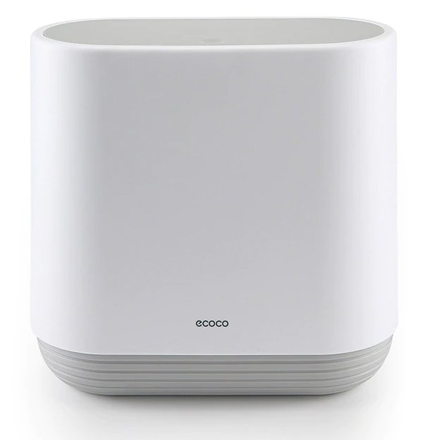 ECOCO κάδος απορριμμάτων E1906, εύκολο άνοιγμα, 10lt, λευκός - Image 7