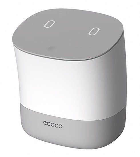 ECOCO μίνι κάδος απορριμμάτων E2241 με σακούλες, επιτραπέζιος, 1.5lt, λευκός