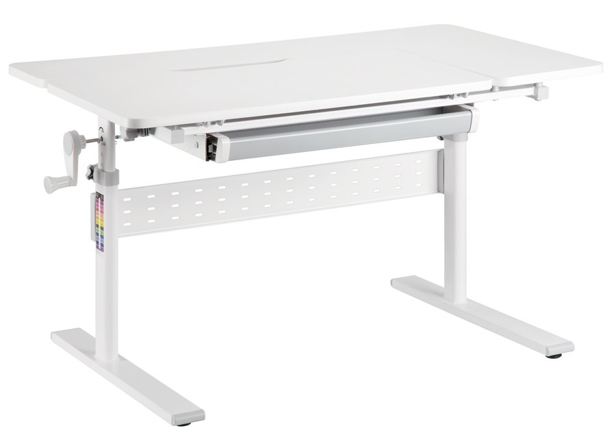 BRATECK παιδικό γραφείο E603, ρυθμιζόμενο, 100x60x54~76cm, λευκό