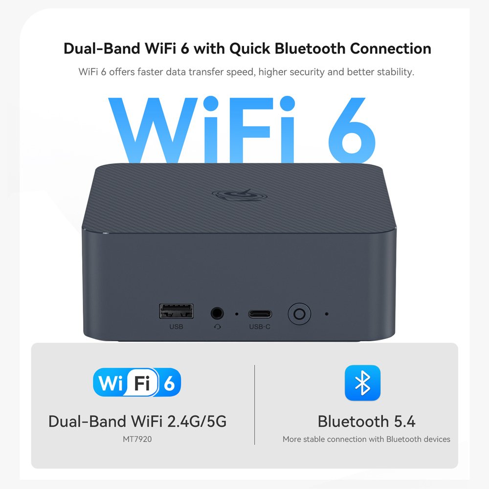 BEELINK mini PC EQi12-D4, Intel i3-1220P, 16GB, 500GB M.2, Windows 11 Pro - Image 5