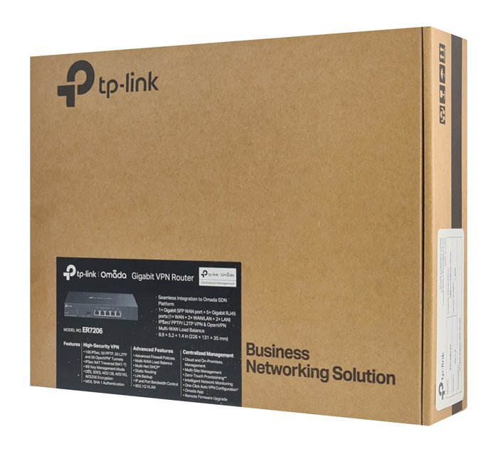 TP-LINK Gigabit VPN Router ER7206, 5x Gigabit & 1x SFP port, Ver. 1.0 - Image 6