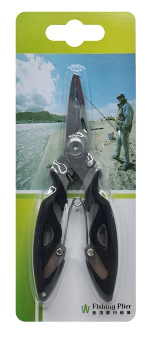 Ανοξείδωτη πένσα-ψαλιδάκι ψαρέματος FISH-0003, μαύρο - Image 3