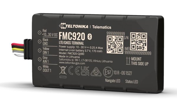 TELTONIKA GPS tracker αυτοκινήτου FMC920, 4G/GSM/GPRS/GNSS, Bluetooth
