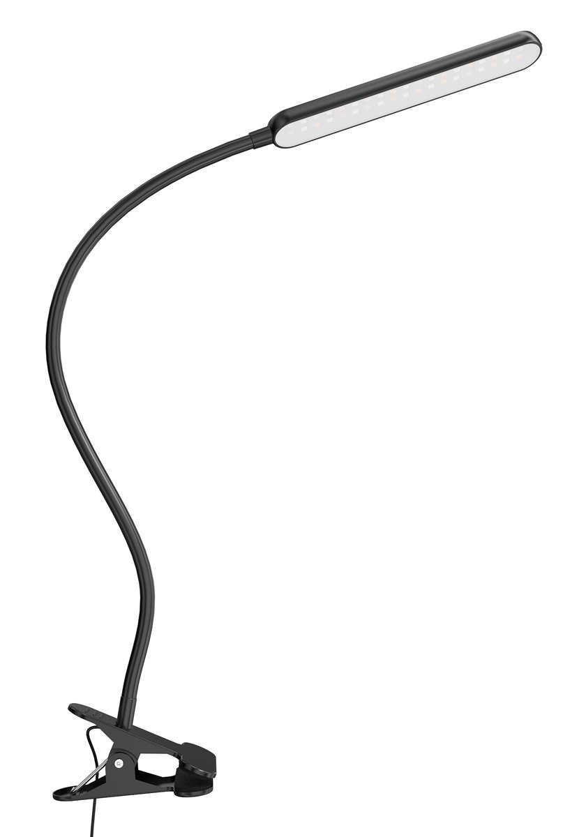 GLOCUSENT φωτιστικό γραφείου GLCSNTA1901 με κλιπ, τηλεχειριστήριο, έως 220lm, μαύρο