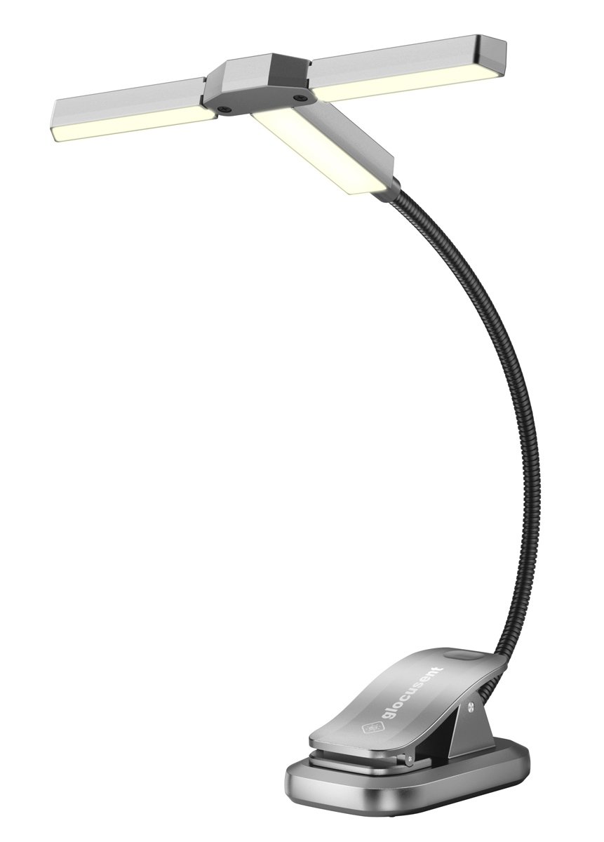 GLOCUSENT LED φακός διαβάσματος GLCSNTA2301, επαναφορτιζόμενος, έως 50lm, γκρι