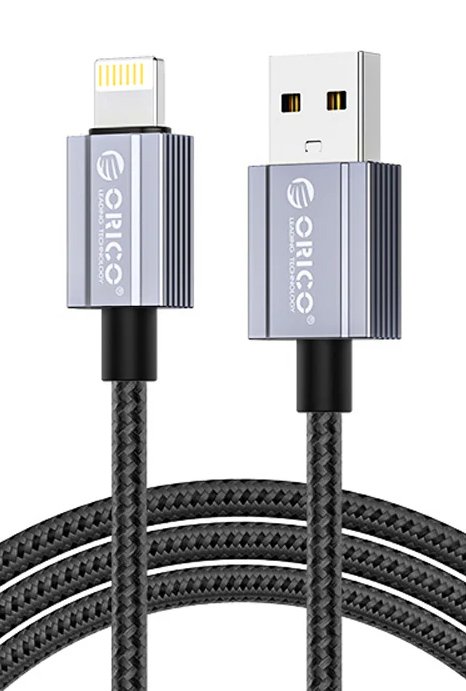 ORICO καλώδιο Lightning σε USB GQA12, 2.4A, 480Mbps, 1m, μαύρο
