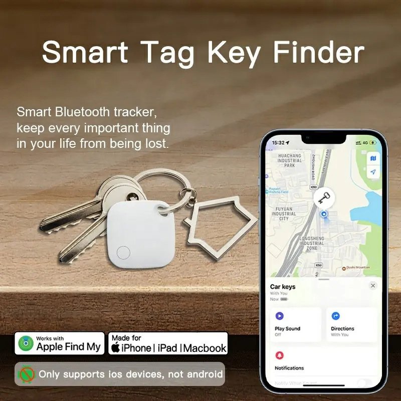 HAVEDEER smart tag ITAG03 για iOS συσκευές, Bluetooth tracker, λευκό - Image 3