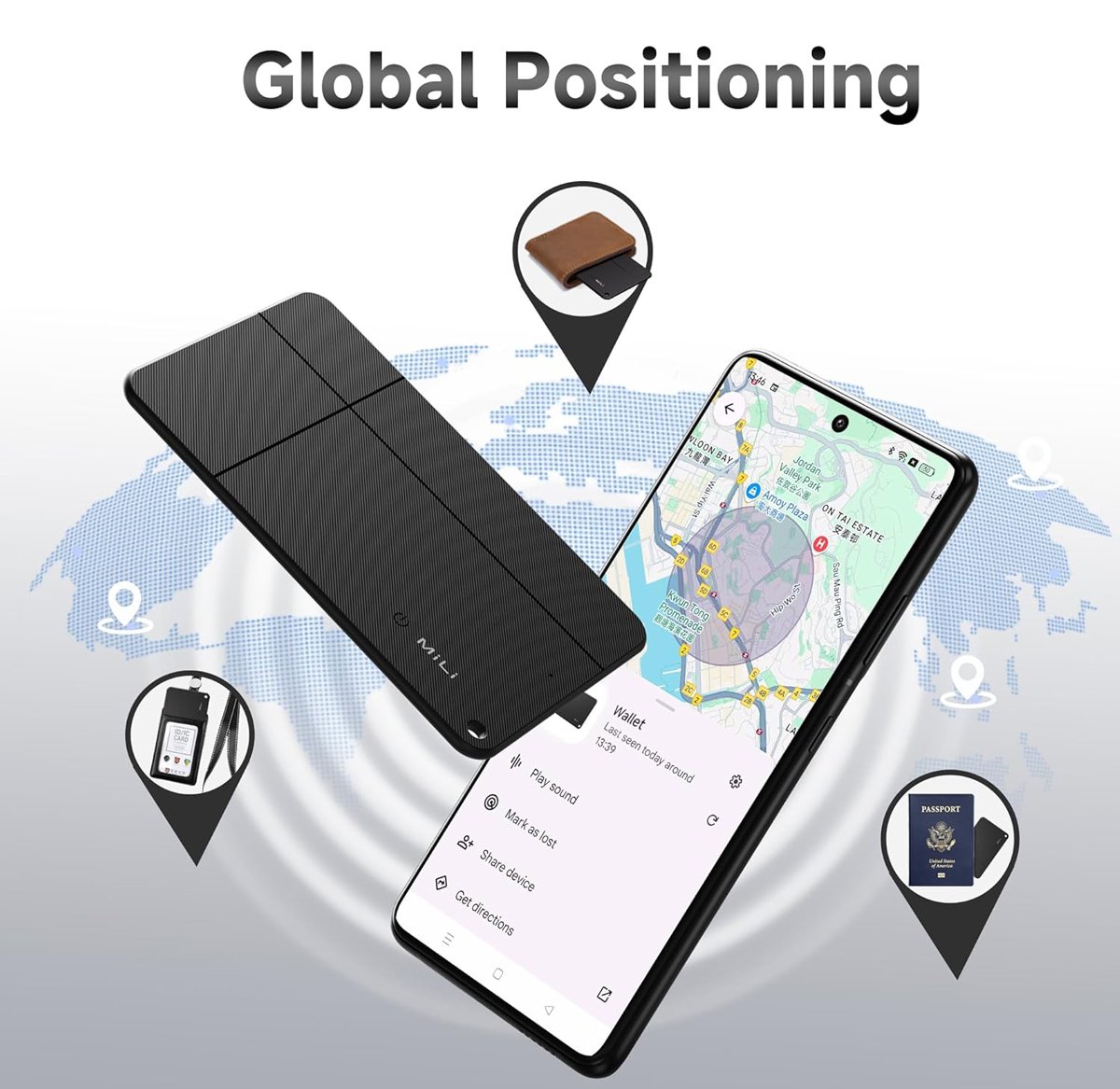 MILI ψηφιακή επαγγελματική κάρτα & tracker MiCard Duo για iOS & Android συσκευές, NFC, Bluetooth, μαύρο - Image 5