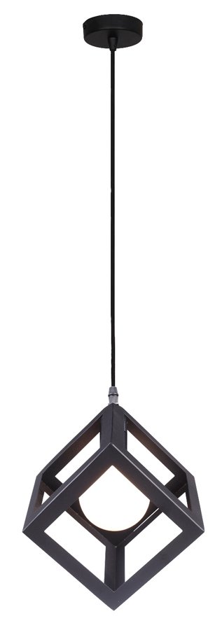 POWERTECH φωτιστικό οροφής HLL-0011, E27, 16x16x16cm, μεταλλικό, μαύρο