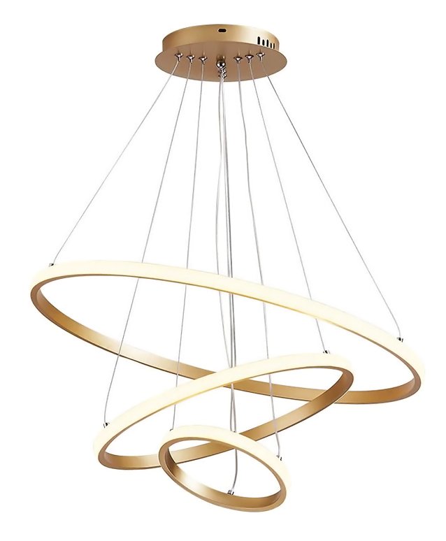 POWERTECH LED φωτιστικό οροφής HLL-0078, 44W, 4000K, 60x60cm, χρυσό