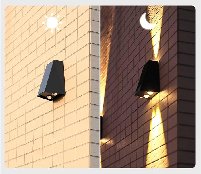 POWERTECH LED ηλιακό φωτιστικό τοίχου HLL-0129, 1.5W, 6500K, 1300mAh - Image 3