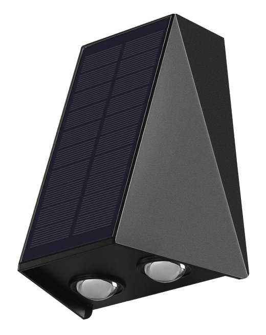 POWERTECH LED ηλιακό φωτιστικό τοίχου HLL-0129, 1.5W, 6500K, 1300mAh