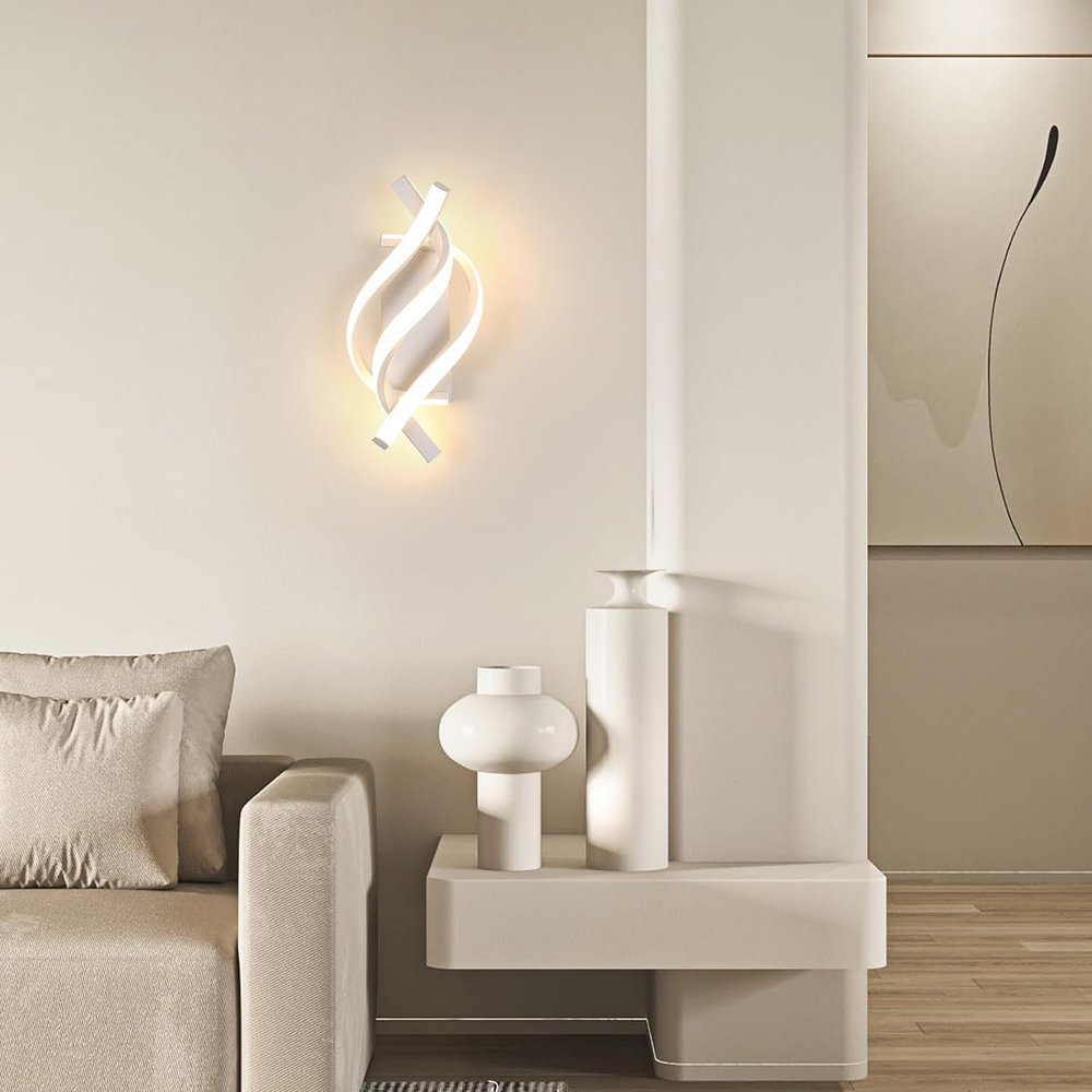 POWERTECH LED φωτιστικό τοίχου HLL-0168, 12W, 4000K, 960lm, λευκό - Image 2