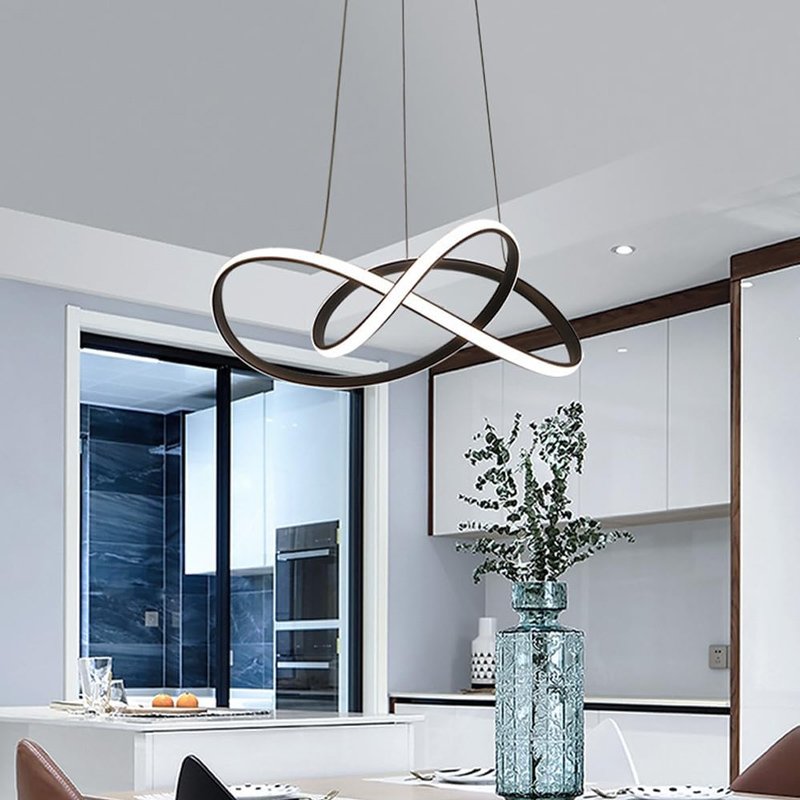 POWERTECH LED φωτιστικό οροφής HLL-0180, 50W, 4000K, Φ60cm x 120cm, μαύρο - Image 3