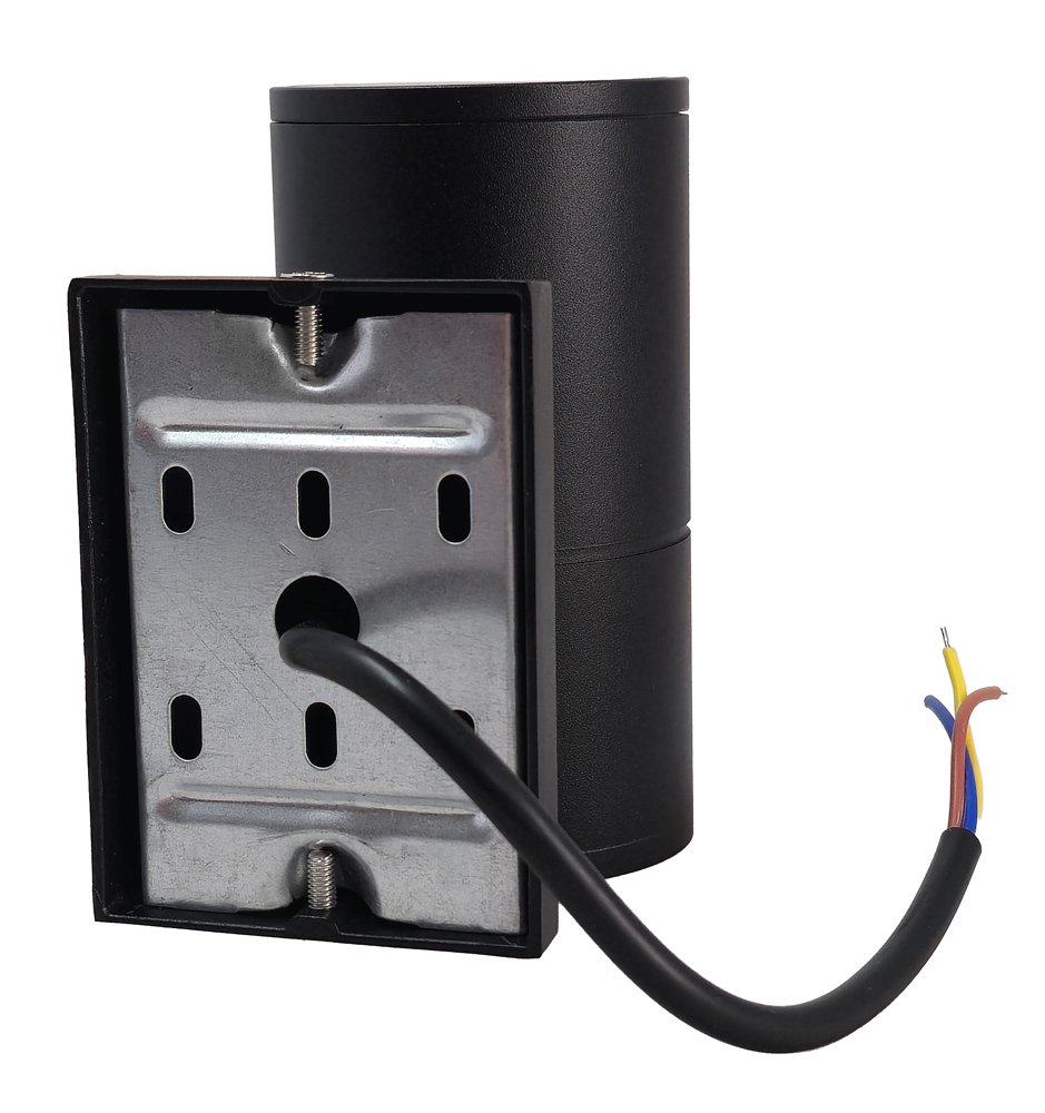 POWERTECH φωτιστικό τοίχου HLL-0189 για GU10 λάμπα, μεταλλικό, IP65, μαύρο - Image 4