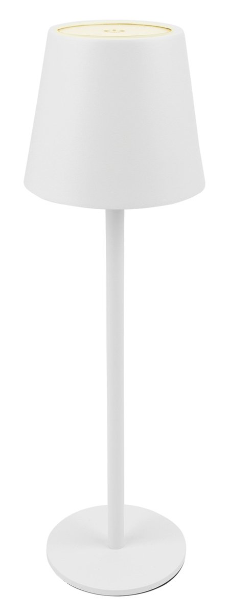 POWERTECH LED επιτραπέζιο φωτιστικό HLL-0194, ρυθμιζόμενο, επαναφορτιζόμενο, λευκό