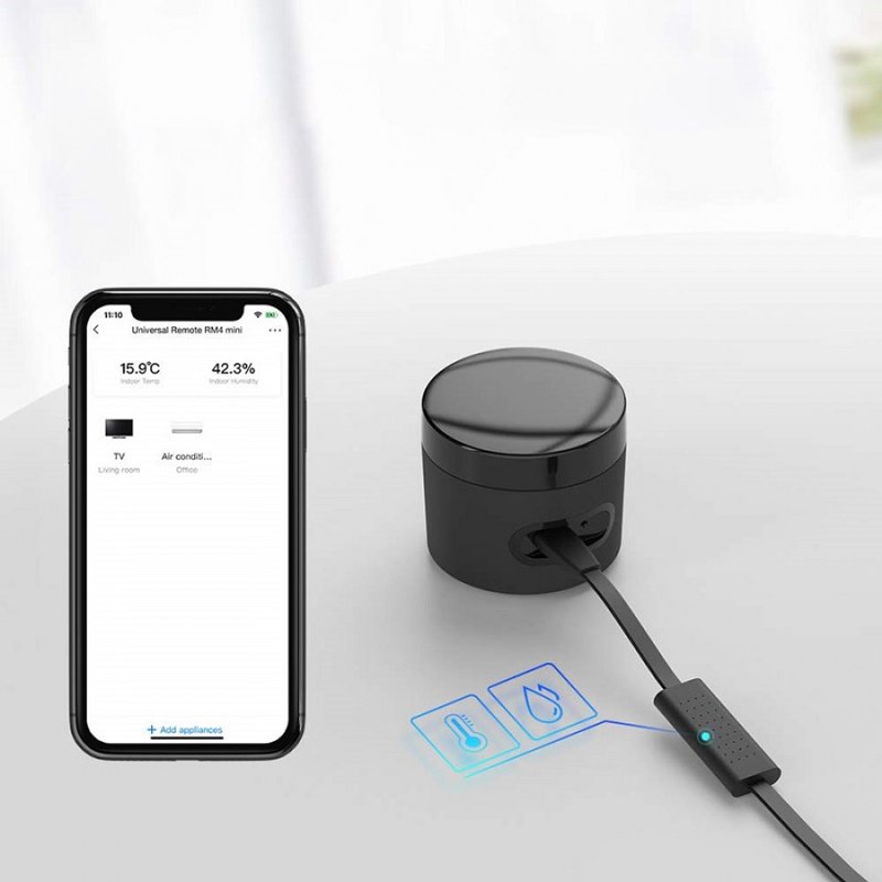 BROADLINK καλώδιο με αισθητήρα ανίχνευσης θερμοκρασίας & υγρασίας HTS2 - Image 3