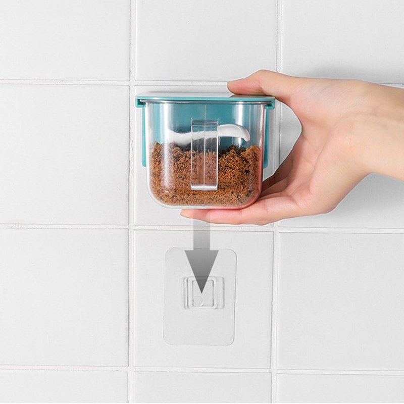 Δοχείο αποθήκευσης μπαχαρικών HUH-0052, με κουταλάκι, 420ml, μπλε - Image 3