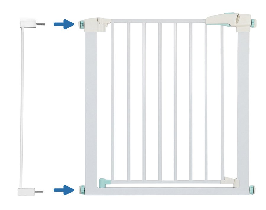 C-TECH προέκταση προστατευτικής πόρτας HUH-0119, μεταλλική, 7cm, λευκή - Image 2