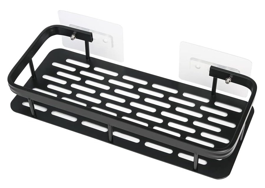 HOME USE ράφι τοίχου HUH-0162, αλουμινίου, 30x5x13cm, μαύρο