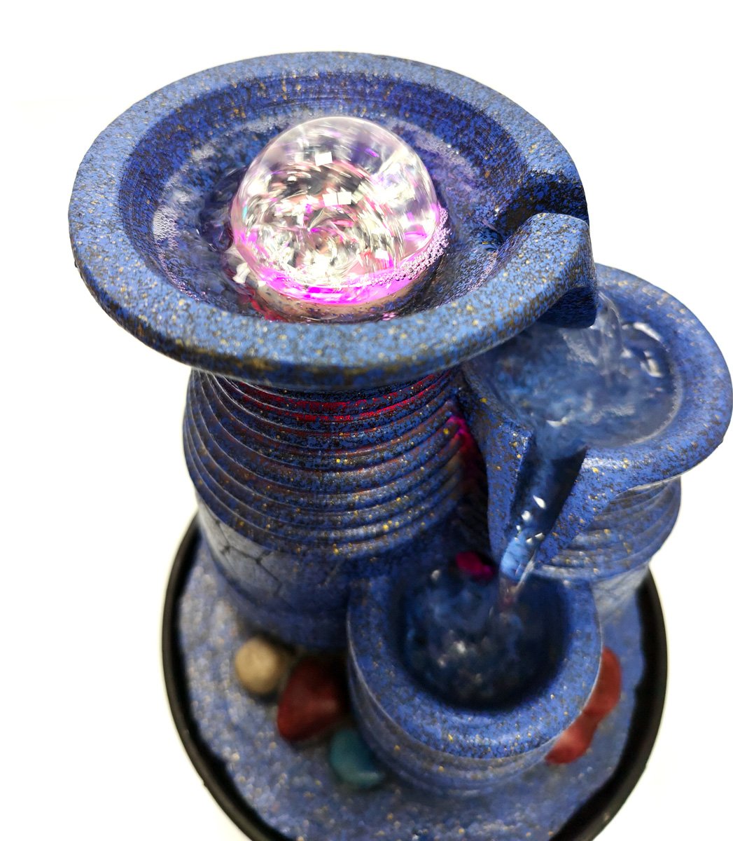 HOME USE διακοσμητικό συντριβάνι HUH-0169, φωτιζόμενο, 22x22x29cm - Image 2