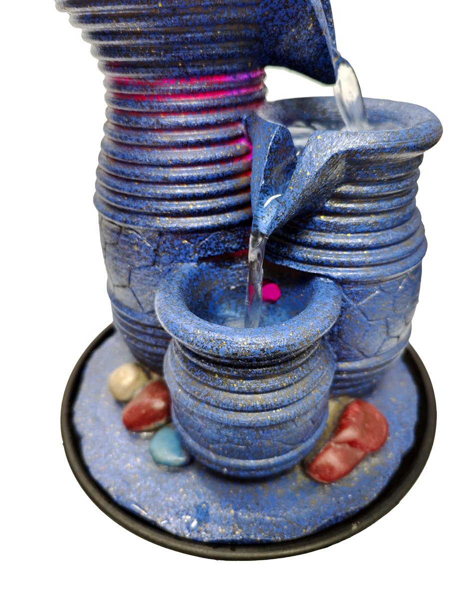 HOME USE διακοσμητικό συντριβάνι HUH-0169, φωτιζόμενο, 22x22x29cm - Image 3