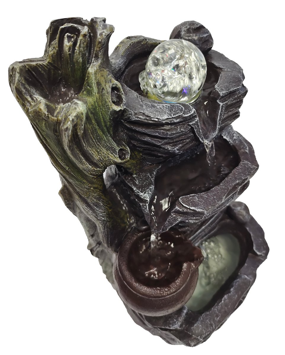 HOME USE διακοσμητικό συντριβάνι HUH-0171, φωτιζόμενο, 18x20x35cm - Image 2