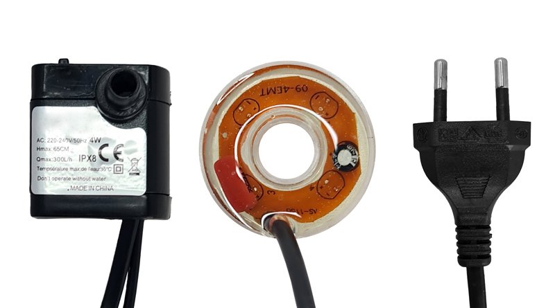 HOME USE διακοσμητικό συντριβάνι HUH-0176, φωτιζόμενο, 18x20x35cm - Image 4