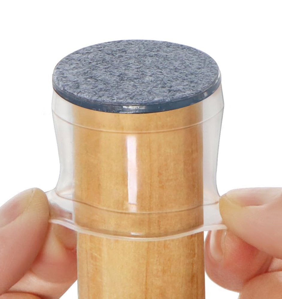 HOME USE προστατευτικές τάπες επίπλων HUH-0225, 32-37mm, διάφανες, 24τμχ - Image 2