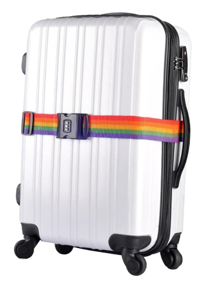 HOME USE ιμάντας βαλίτσας HUH-0241 με λουκέτο συνδυασμού, ρυθμιζόμενος, 2m, πολύχρωμος - Image 2