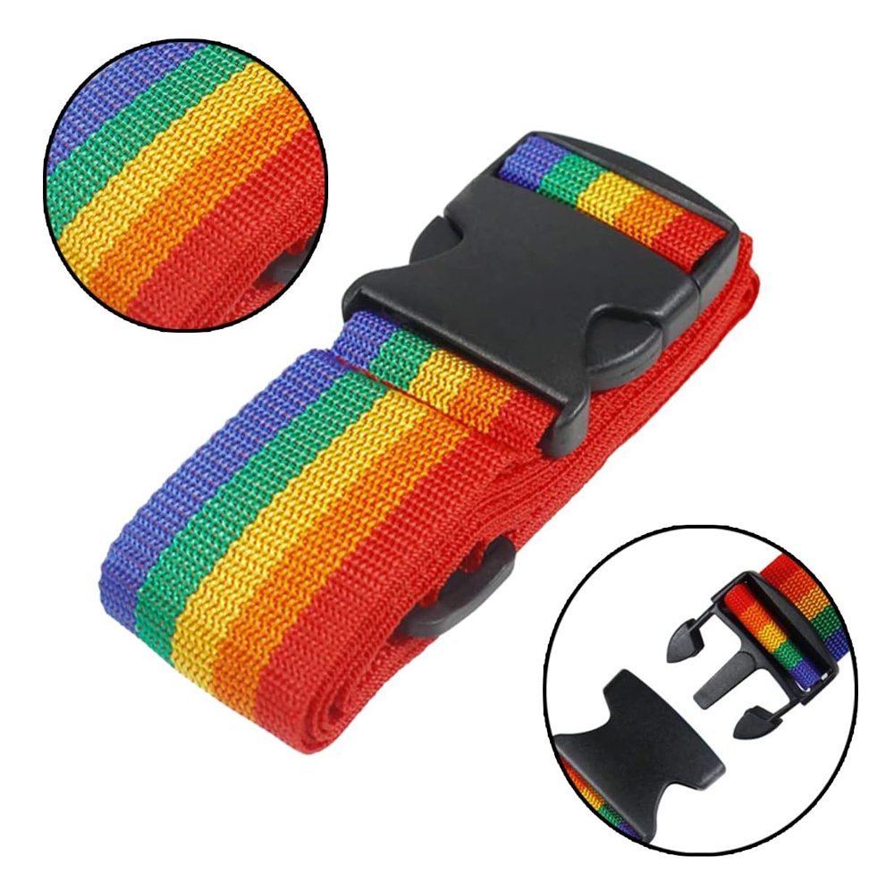 HOME USE ιμάντας βαλίτσας HUH-0243, ρυθμιζόμενος, 2m, πολύχρωμος - Image 3