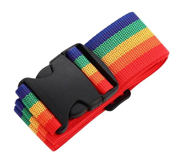 HOME USE ιμάντας βαλίτσας HUH-0243, ρυθμιζόμενος, 2m, πολύχρωμος