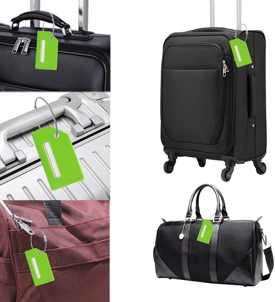 HOME USE ετικέτα βαλίτσας HUH-0246, 9.2x0.7x5.2cm, πράσινη - Image 2