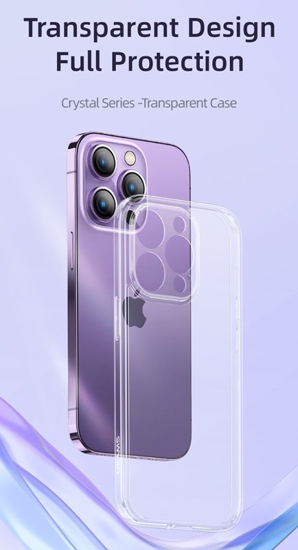 USAMS θήκη Crystal για iPhone 14 Plus, διάφανη - Image 2