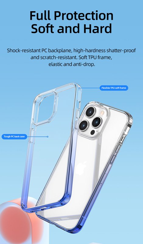 USAMS θήκη Binz για iPhone 14 Pro, μαύρη & διάφανη - Image 3