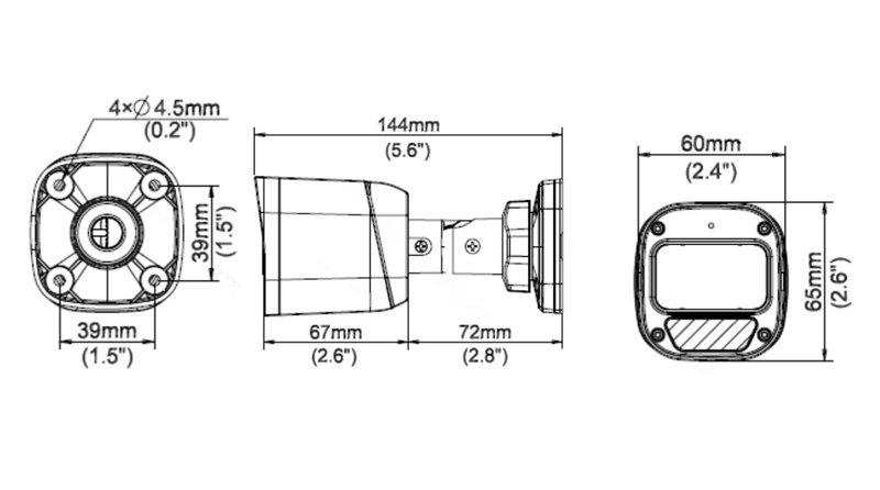 UNIARCH IP κάμερα IPC-B122-APF28, 2.8mm, 2MP, IP67, PoE, IR έως 30m - Image 3